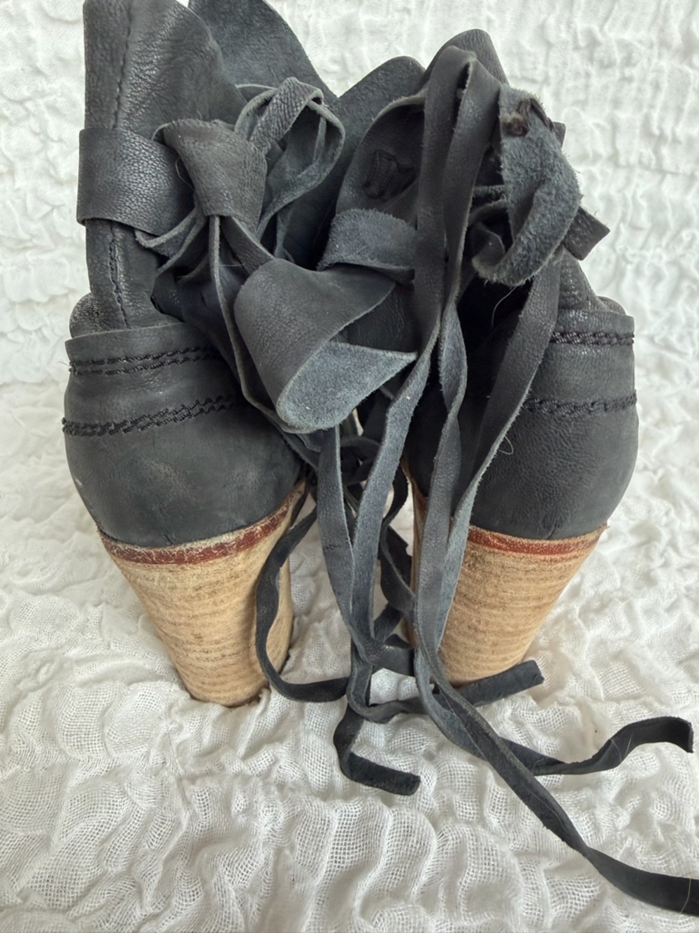 Free People Seven Wonders Leather Ankle Booties EU38/US7.5/8 - Picture 9 of 12